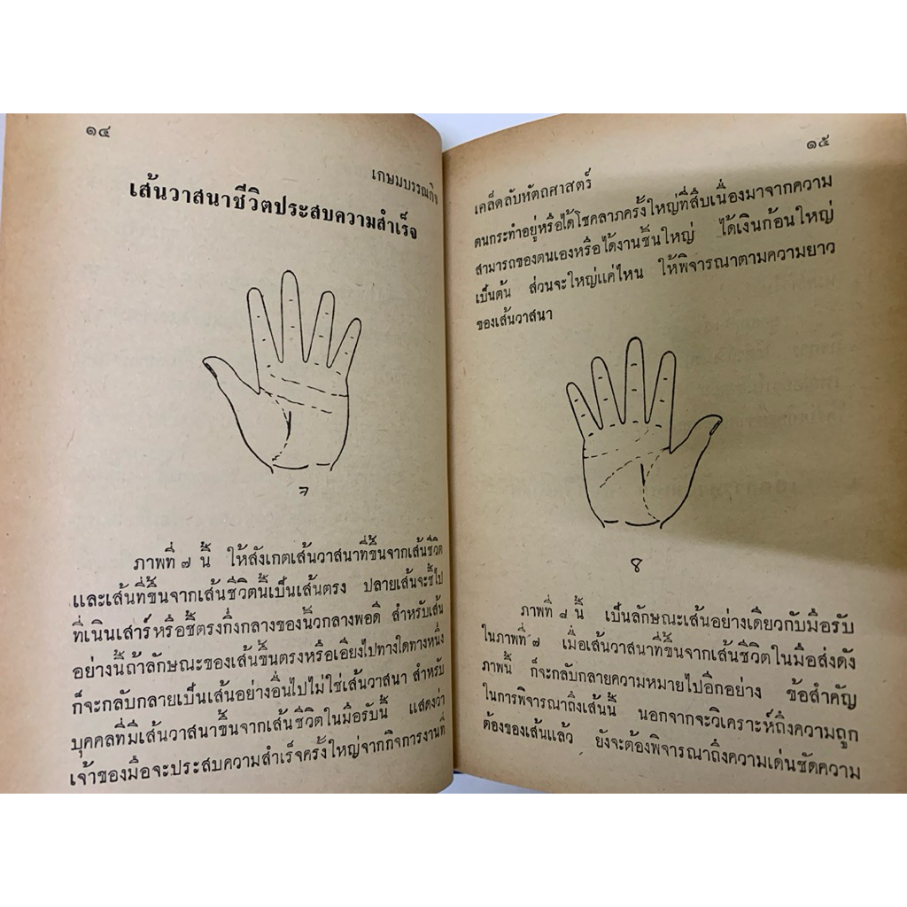 เคล็ดลับหัตถศาสตร์ โหรญาณ จักรวาล หนังสือหายาก รูปที่ 6