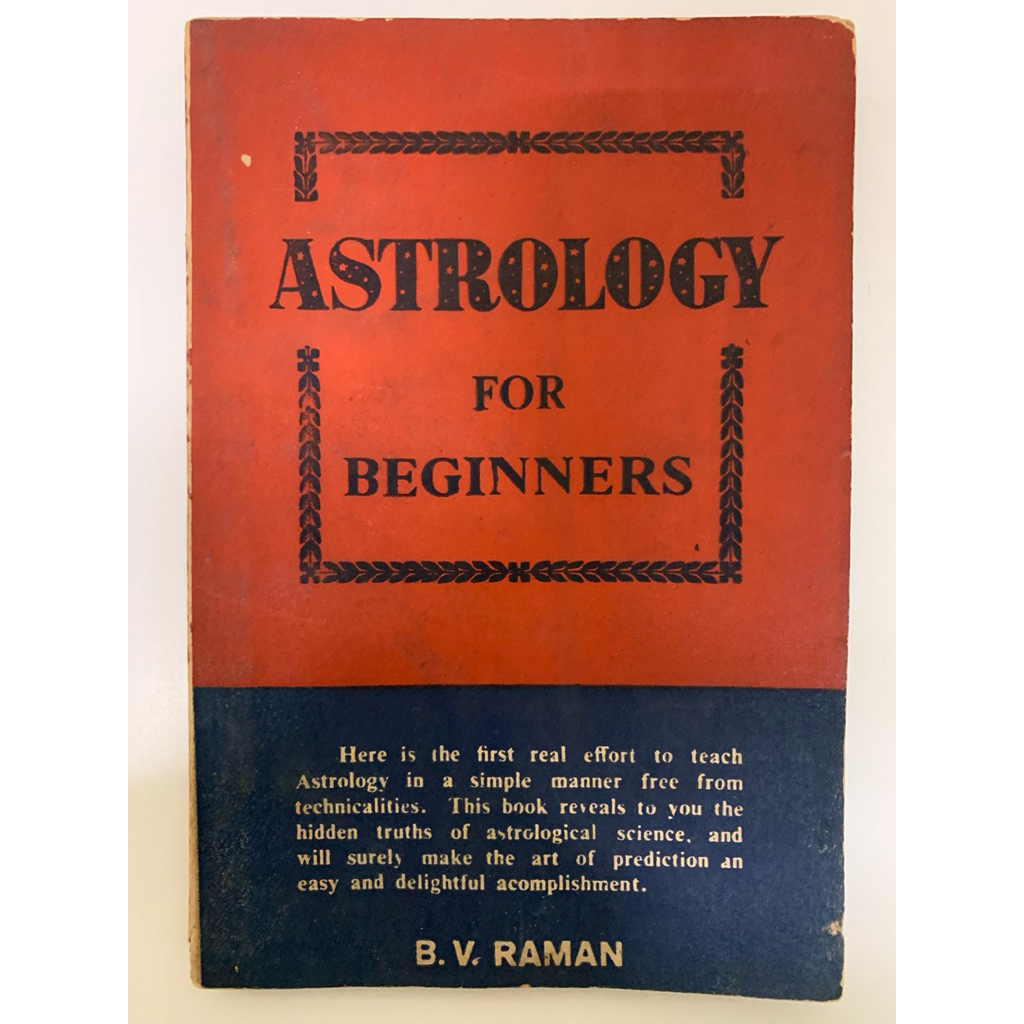 ASTROLOGY FOR BEGINNERS B.V.RAMAN